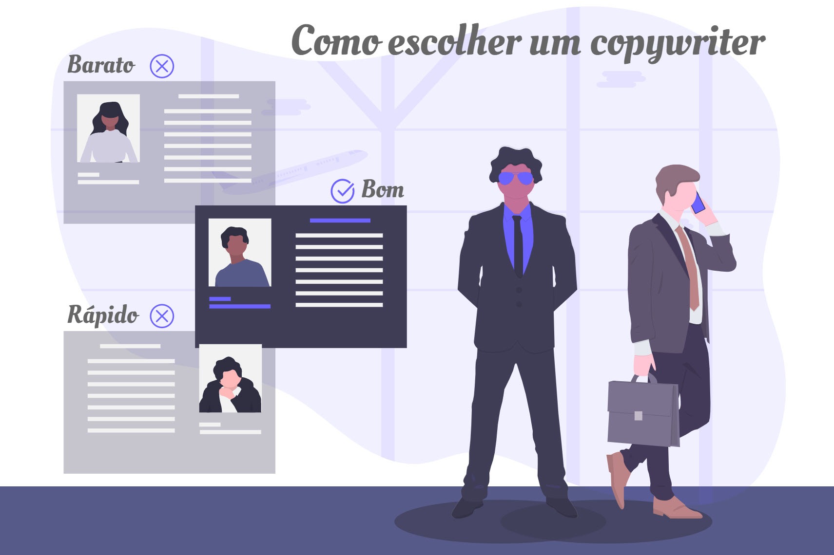 Como escolher um copywriter Infografico