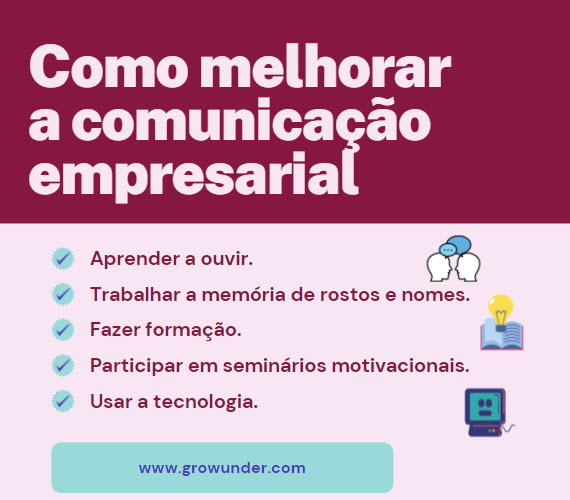 Como melhorar a comunicacao empresarial infografico