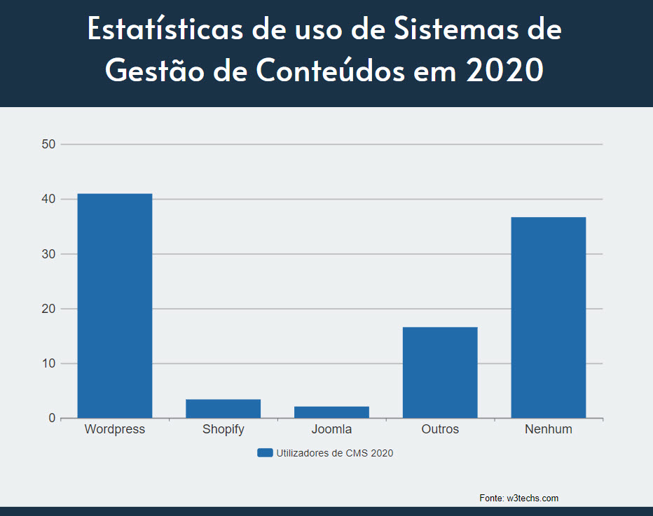 Estatisticas Site no wordpress Infografico