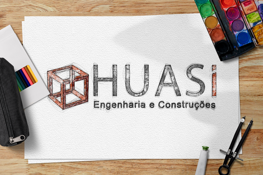 Huasi Identidade visual online logo