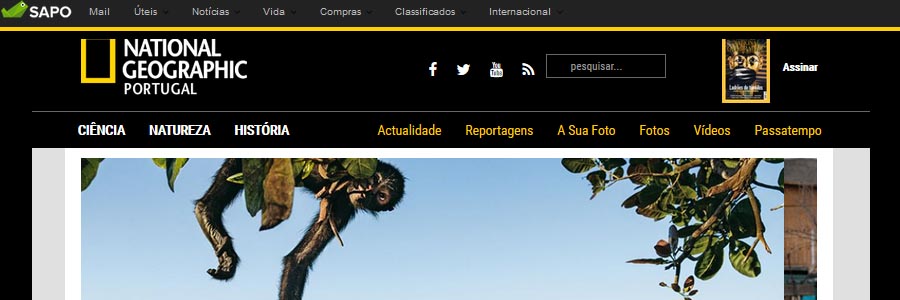 site da National Geographic